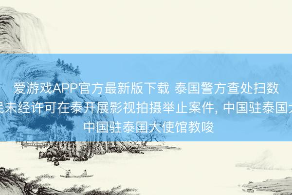 爱游戏APP官方最新版下载 泰国警方查处扫数涉中国公民未经许可在泰开展影视拍摄举止案件， 中国驻泰国大使馆教唆