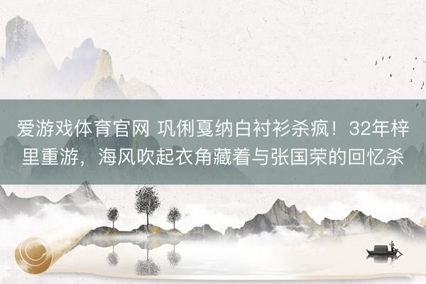 爱游戏体育官网 巩俐戛纳白衬衫杀疯！32年梓里重游，海风吹起衣角藏着与张国荣的回忆杀